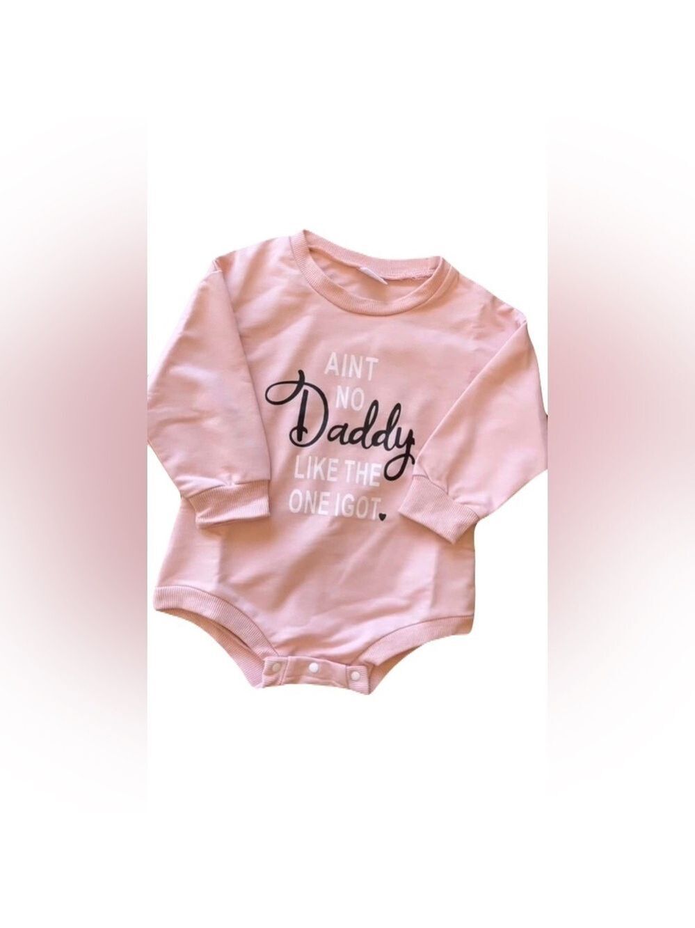 Pink Girl Long Sleeve Baby Onesie or Romper